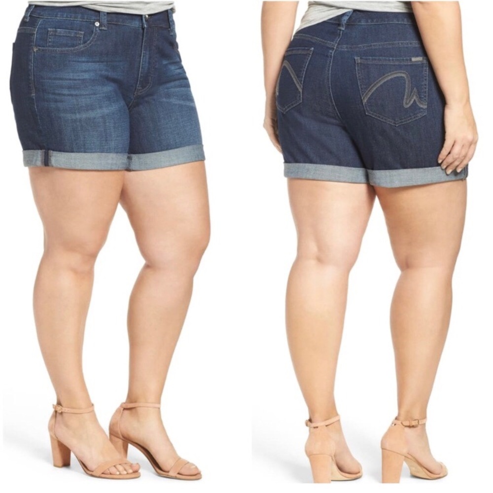 Melissa McCarthy Seven7 Plus Size Denim Shorts 20W